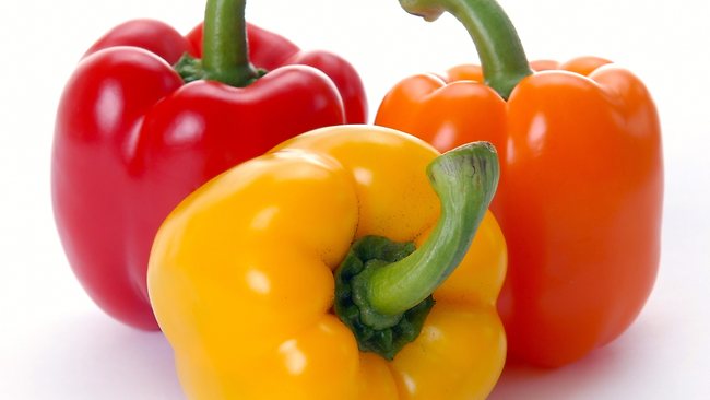 Colored veggie concept